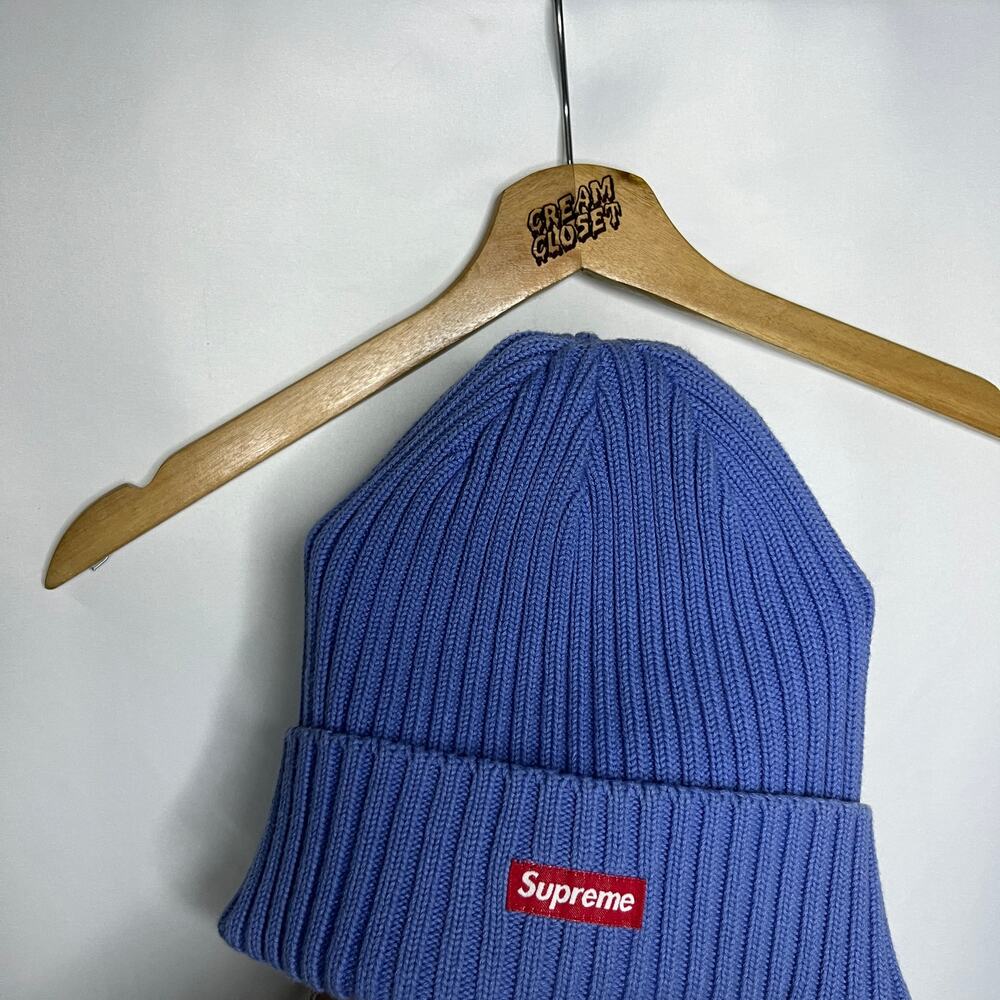 Supreme Overdyed Knit Beanie in Blue